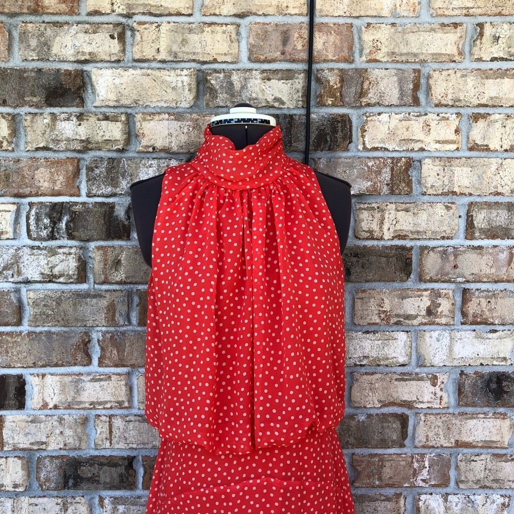 Taylor Red High Low Dress - Picture 3 of 16
